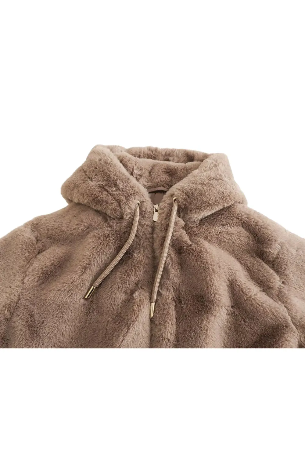 ‘ Leo’ Faux Fur Hooded Jacket