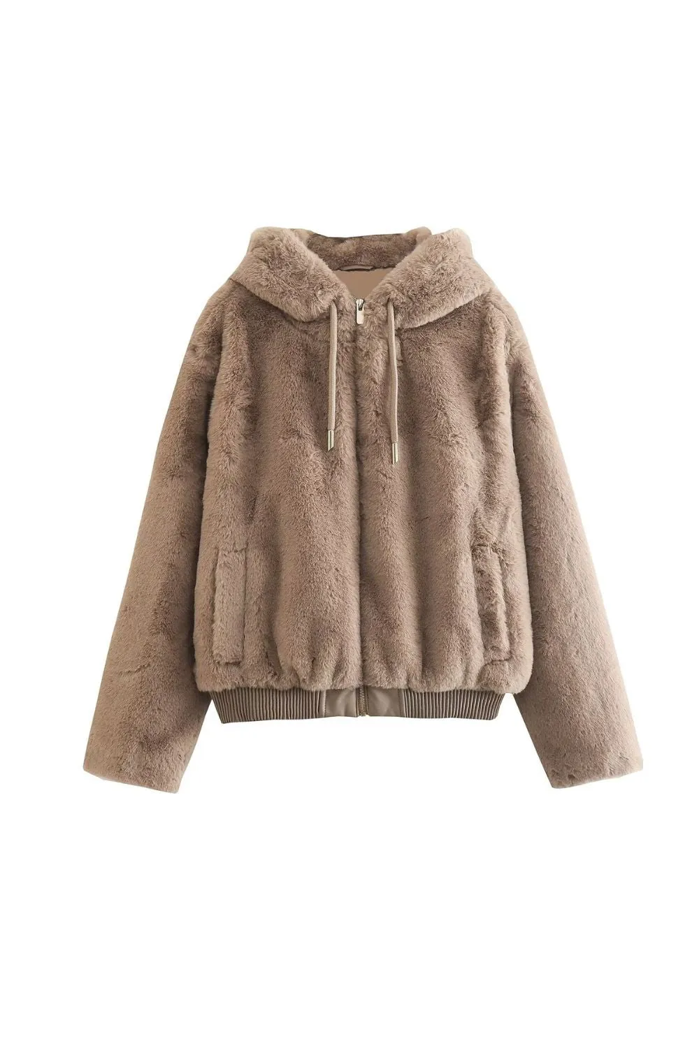 ‘ Leo’ Faux Fur Hooded Jacket