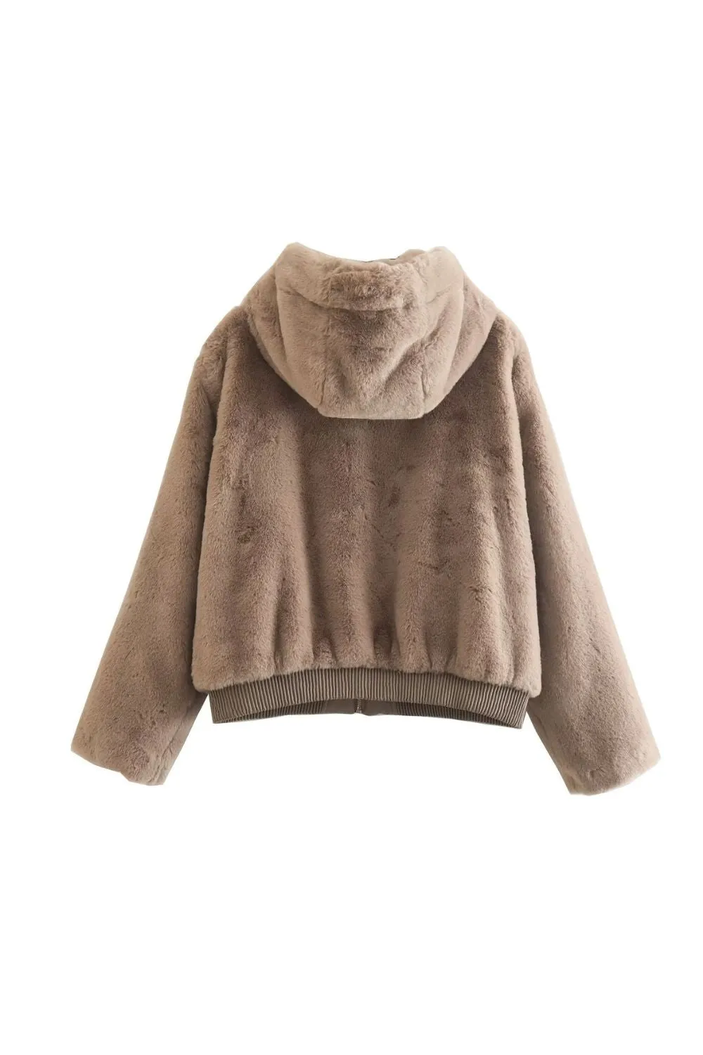 ‘ Leo’ Faux Fur Hooded Jacket