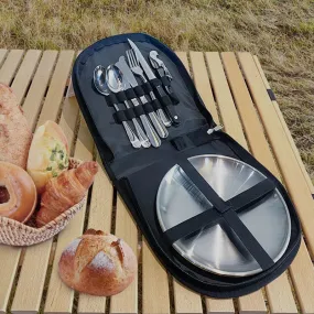 10pcs Portable Stainless Steel Travel Cutlery Set IL-1