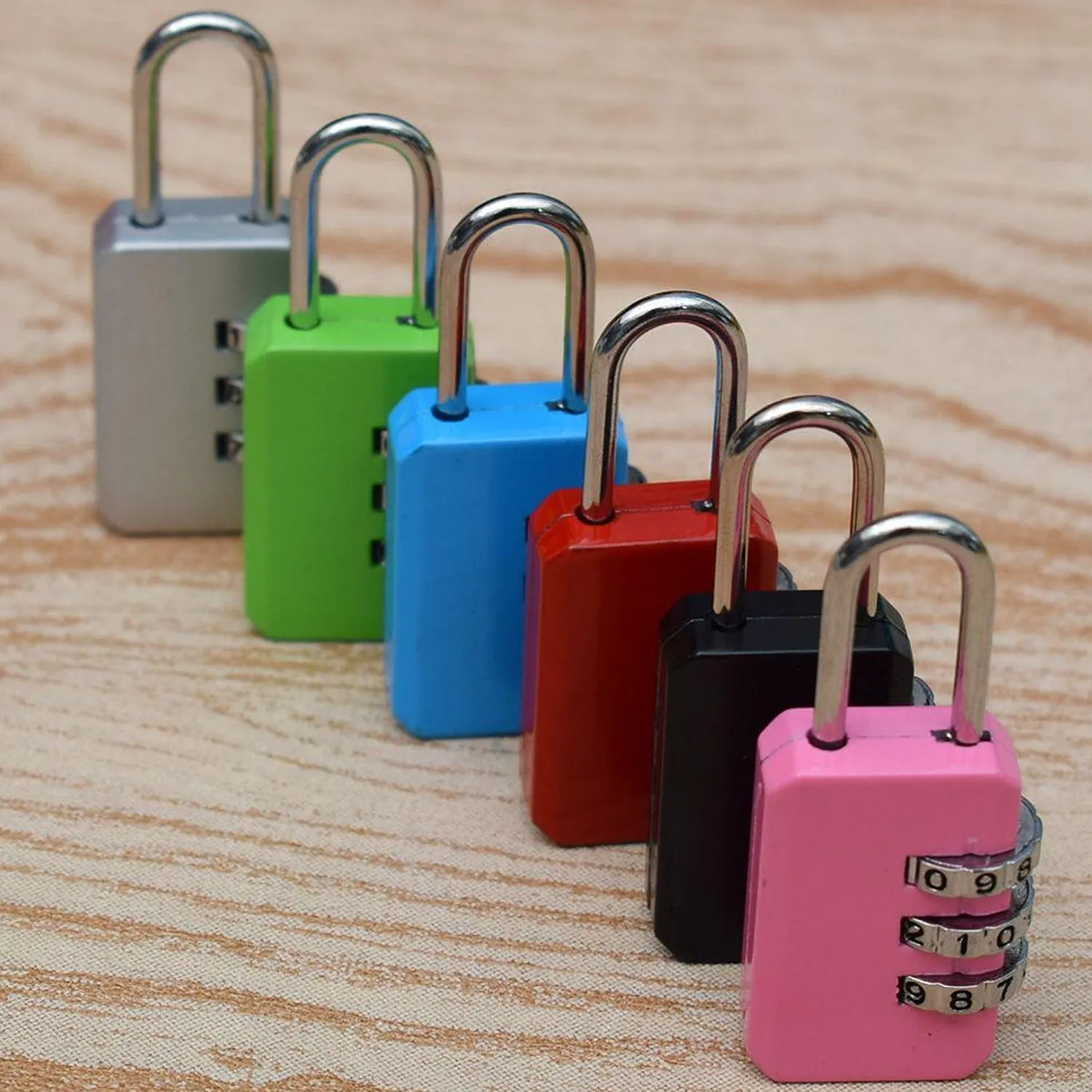 1243 Round Resettable Code Number Padlock