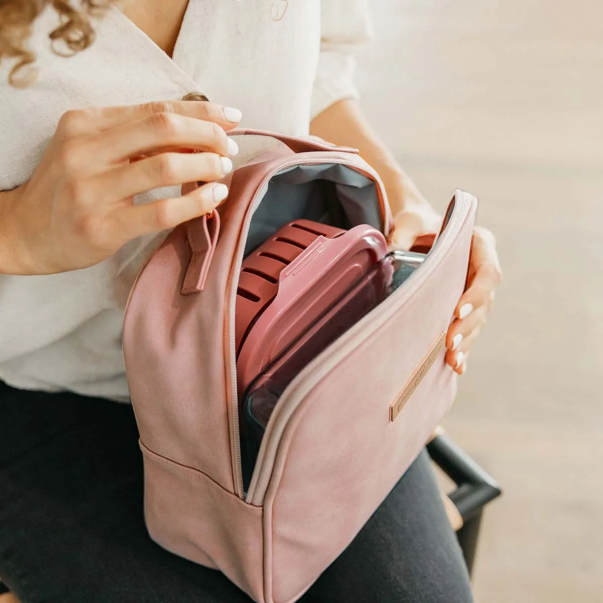 2-in-1 Provisions Backpack in Toffee Rose & Tandem Tote Bundle