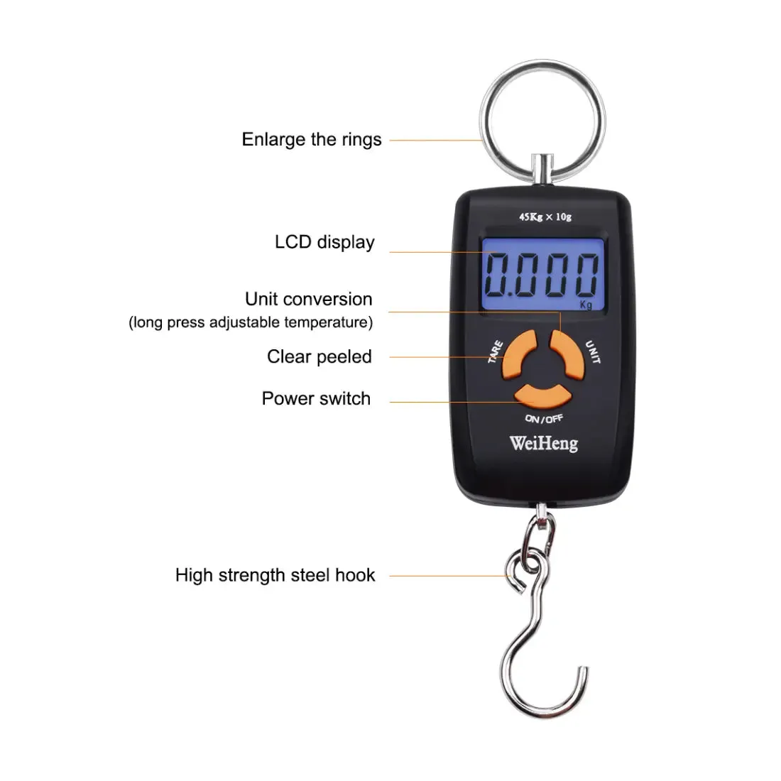 ACCT Digital Portable Weighting Scale, Max 45KG