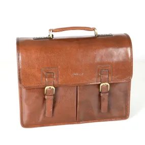 Ashwood Chelsea Range Brown Leather Gareth Briefcase