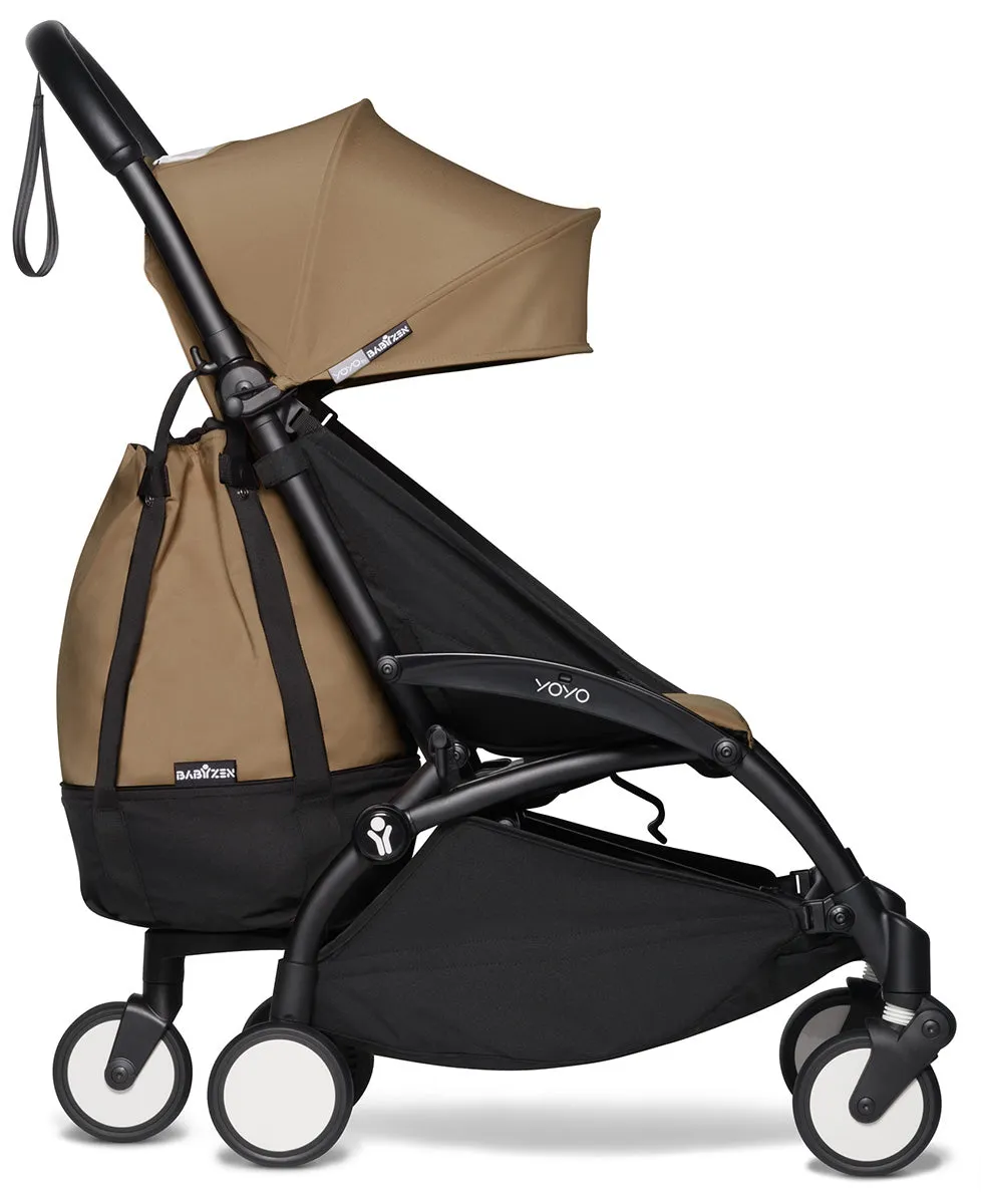 Babyzen YOYO2 Ultra Compact Complete 0 /6  Stroller & Rolling Bag Bundle - Black/Toffee