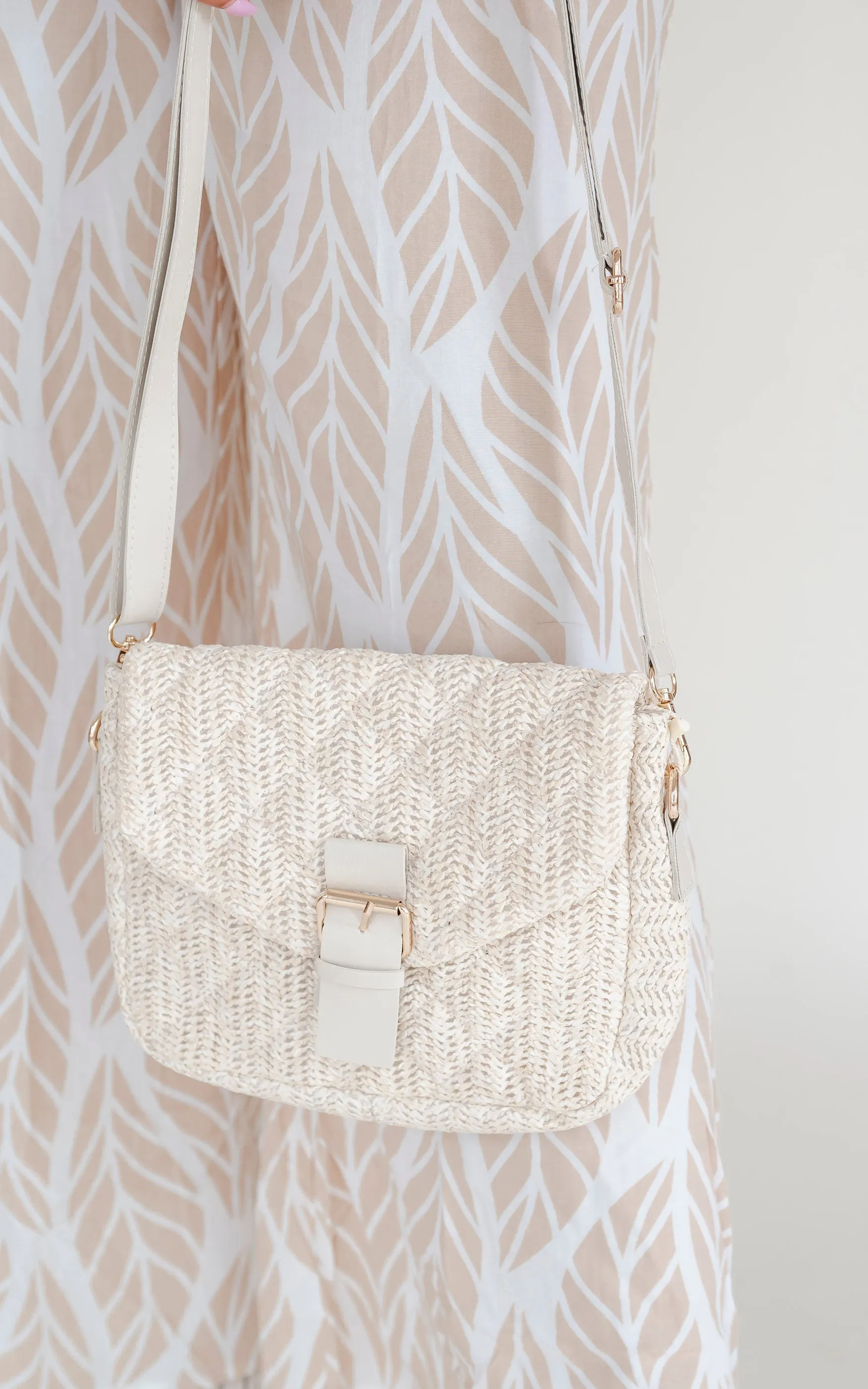 Beige Crossbody Bag