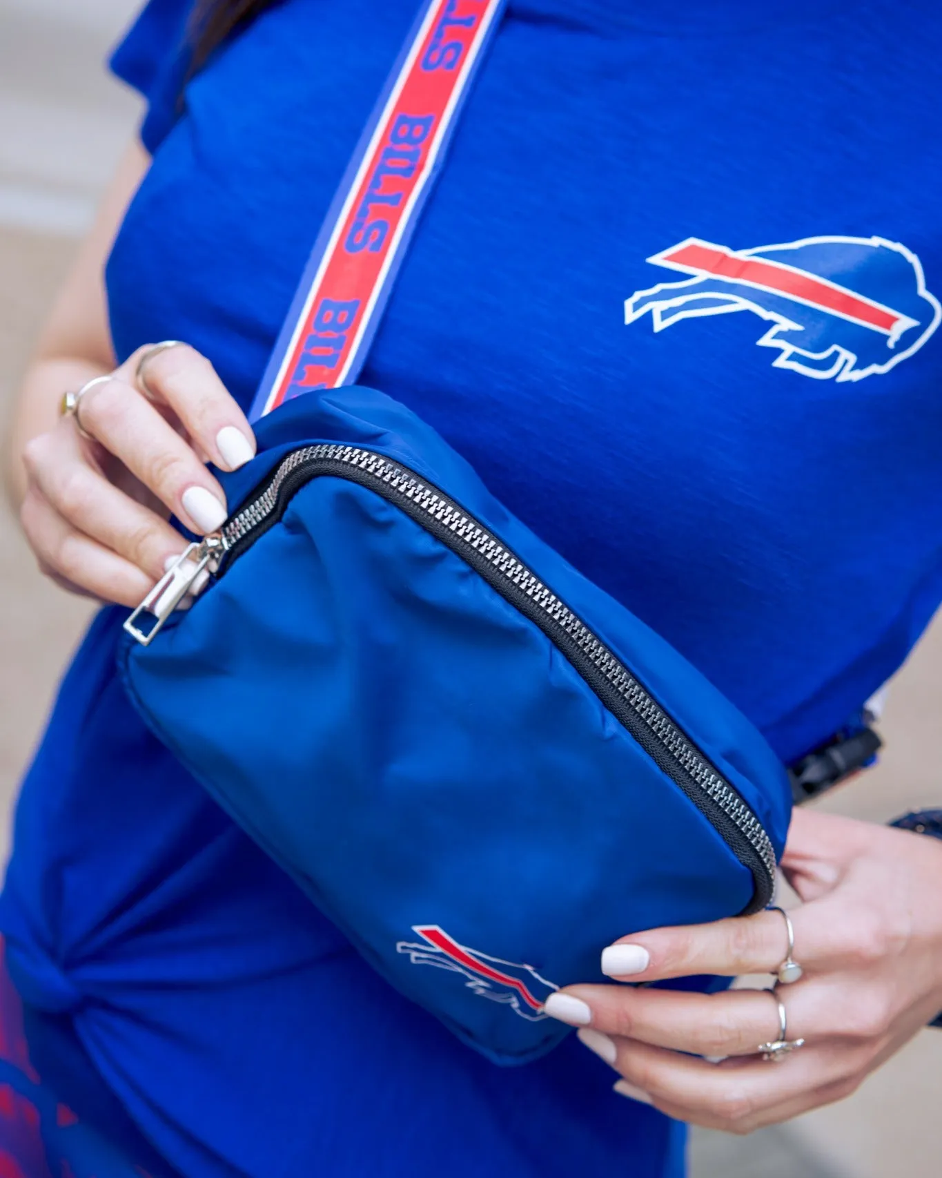 Buffalo Bills Royal & Red Crossbody Bag