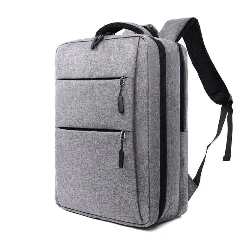 Business Man Backpack Waterproof Oxford Cloth Bag Multifunctional USB