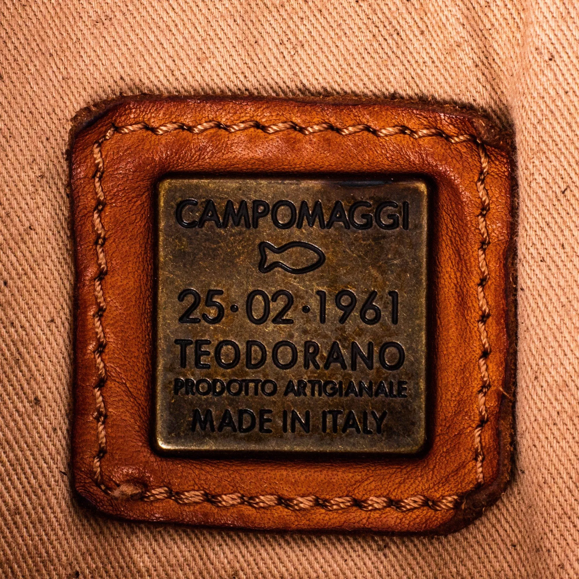 Campomaggi Leather Backpack, Cognac