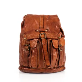 Campomaggi Leather Backpack, Cognac