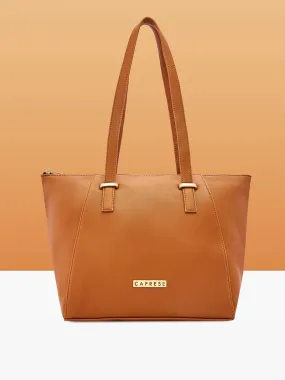 Caprese Afra Tote Medium Tan