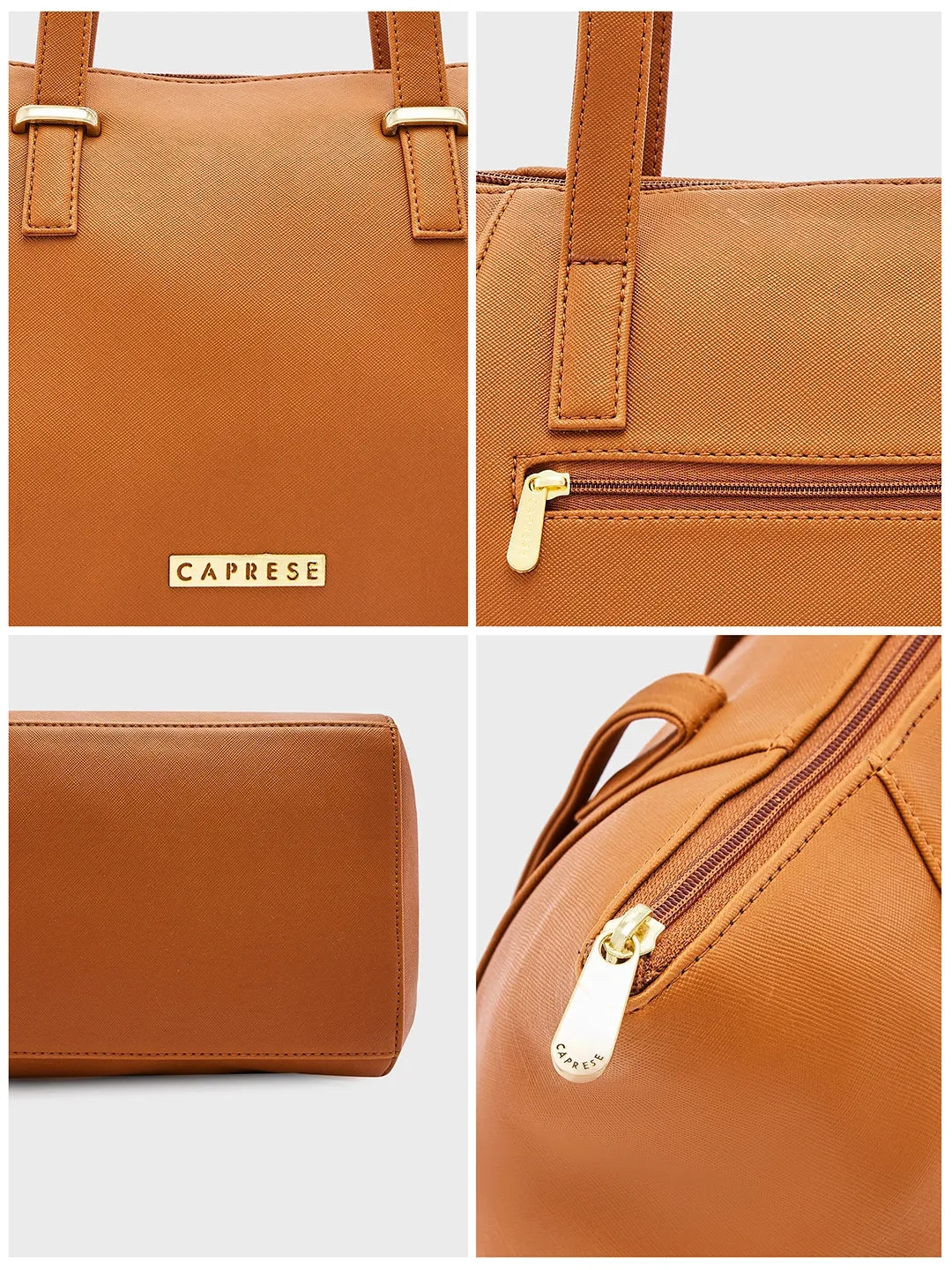 Caprese Afra Tote Medium Tan