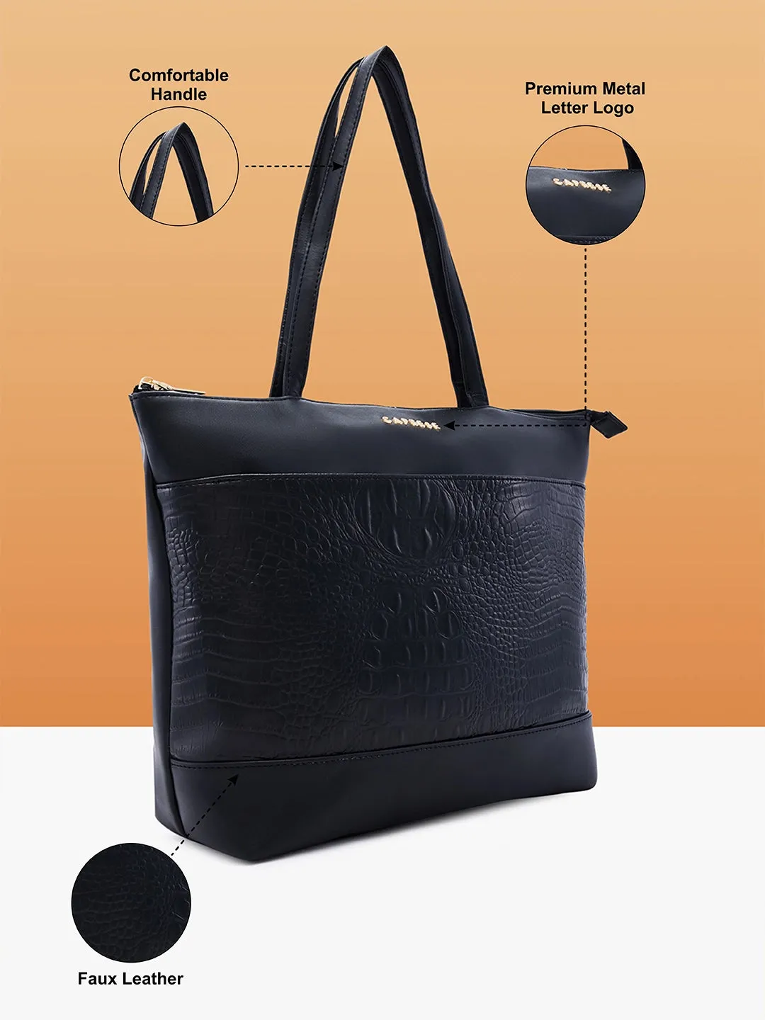 Caprese Cyprus Tote Medium Black