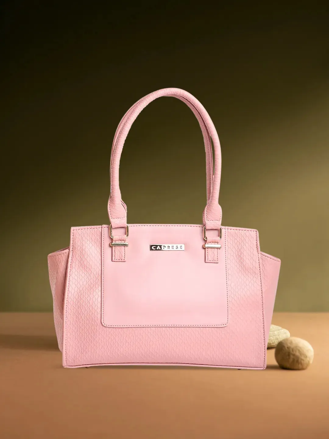 Caprese Fiona Tote Medium Office Handbag Light Pink