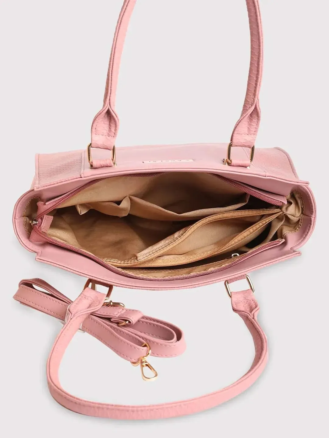 Caprese Fiona Tote Medium Office Handbag Light Pink