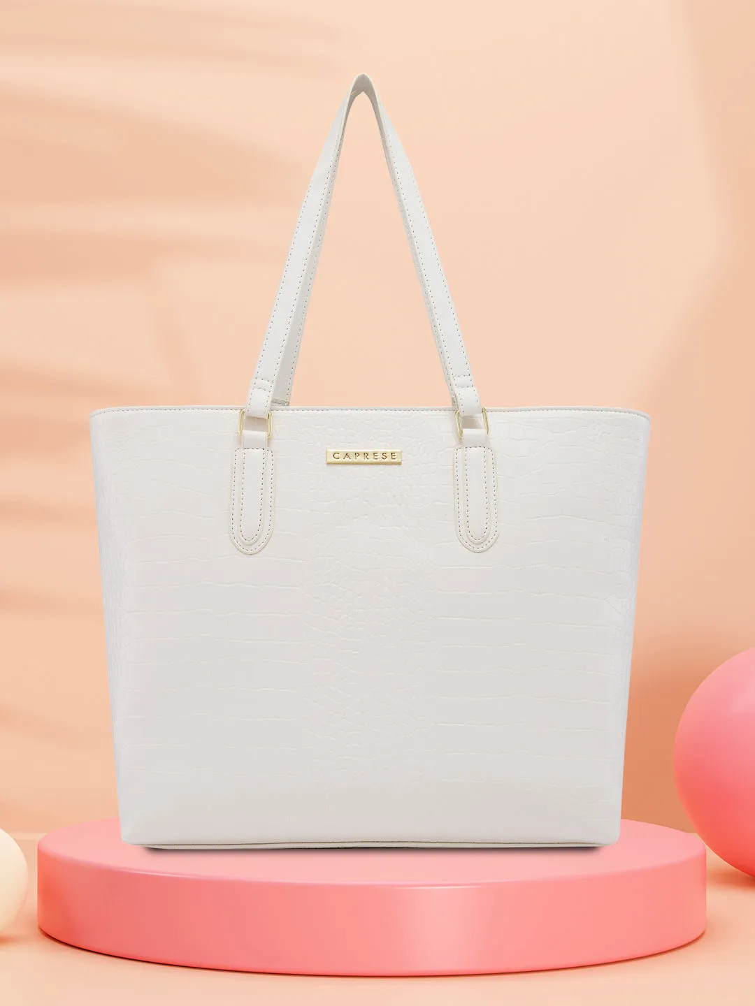 Caprese Flix Tote Medium Off White