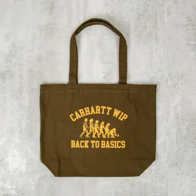 Carhartt WIP Canvas Basics Print Graphic Tote - Office Green