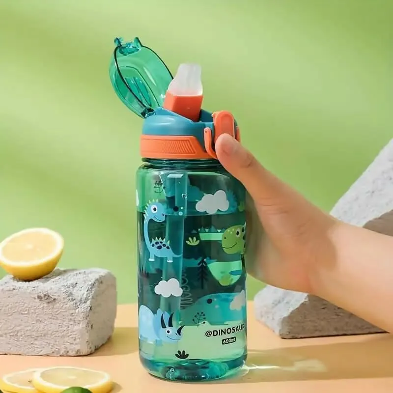 Cartoon Theme Water Bottle (500ml,Multi Colours)