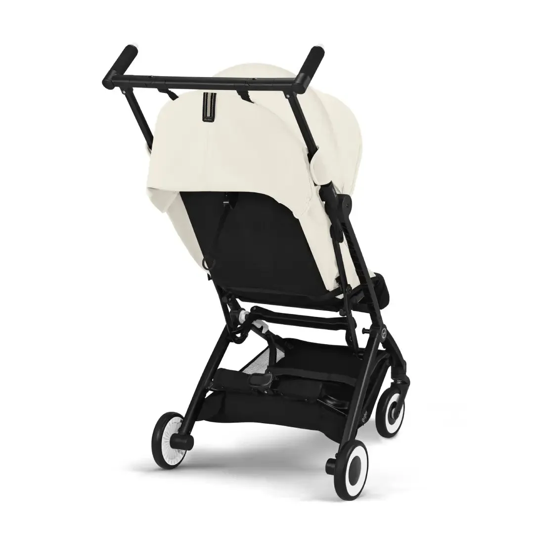 Cybex Libelle Compact Stroller - Canvas White - Black Frame