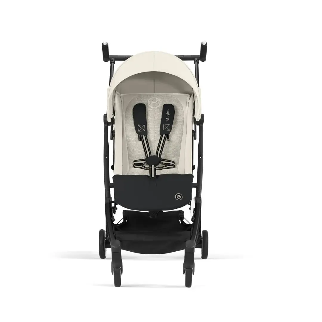 Cybex Libelle Compact Stroller - Canvas White - Black Frame