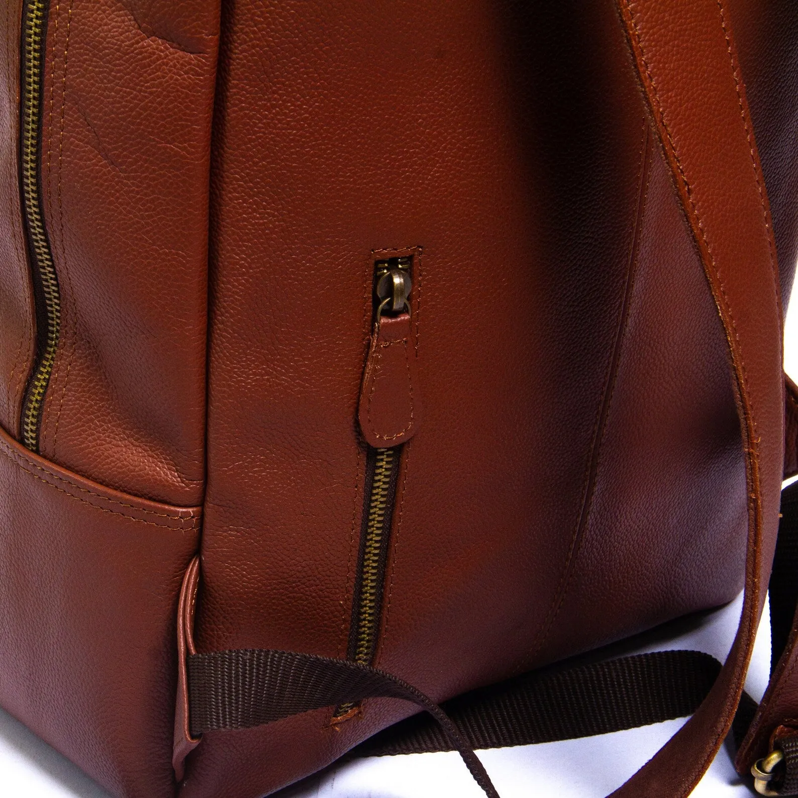 designer brown leather backpacks