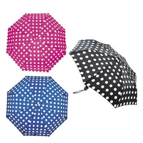 Drizzles Supermini Ladies Penny Spot Umbrella Assorted