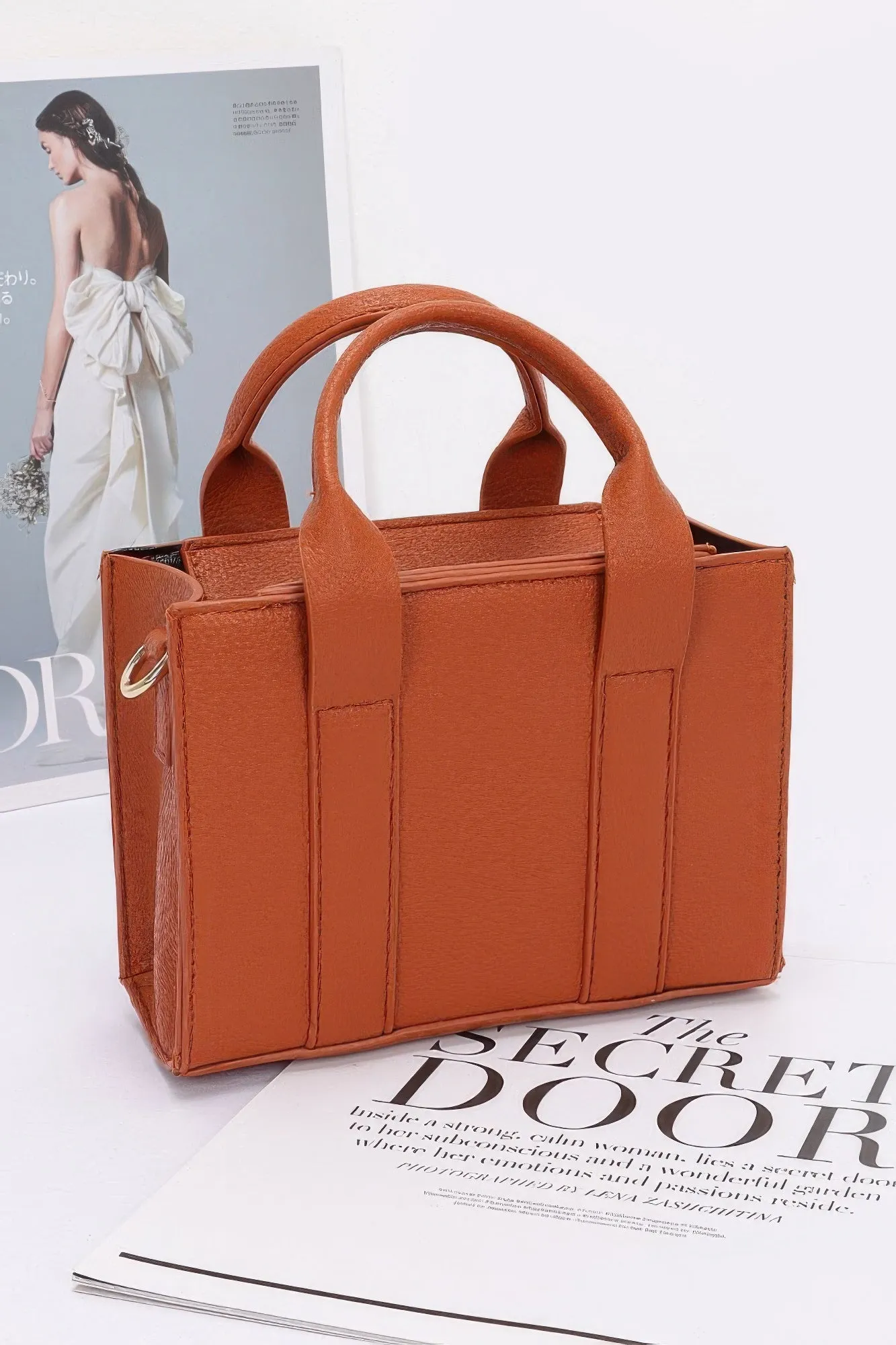 Faux Leather Tote Bag