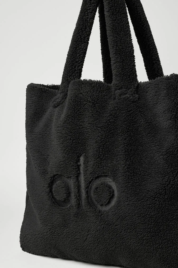 Foxy Sherpa Tote - Black