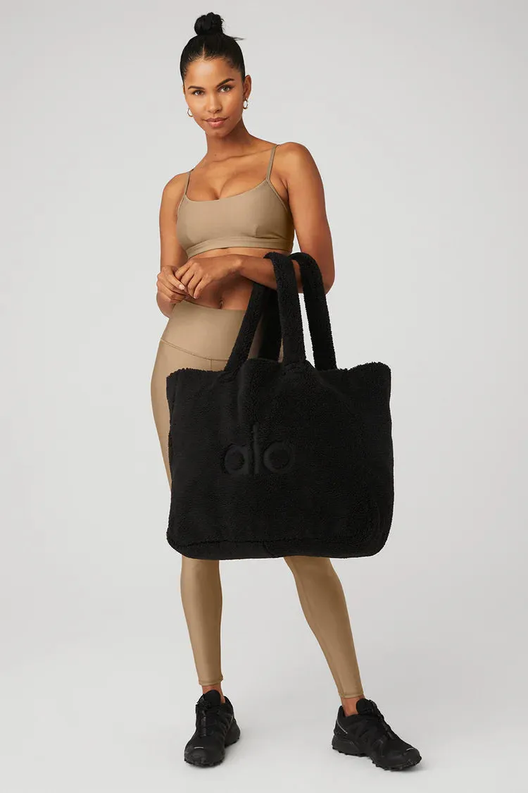 Foxy Sherpa Tote - Black