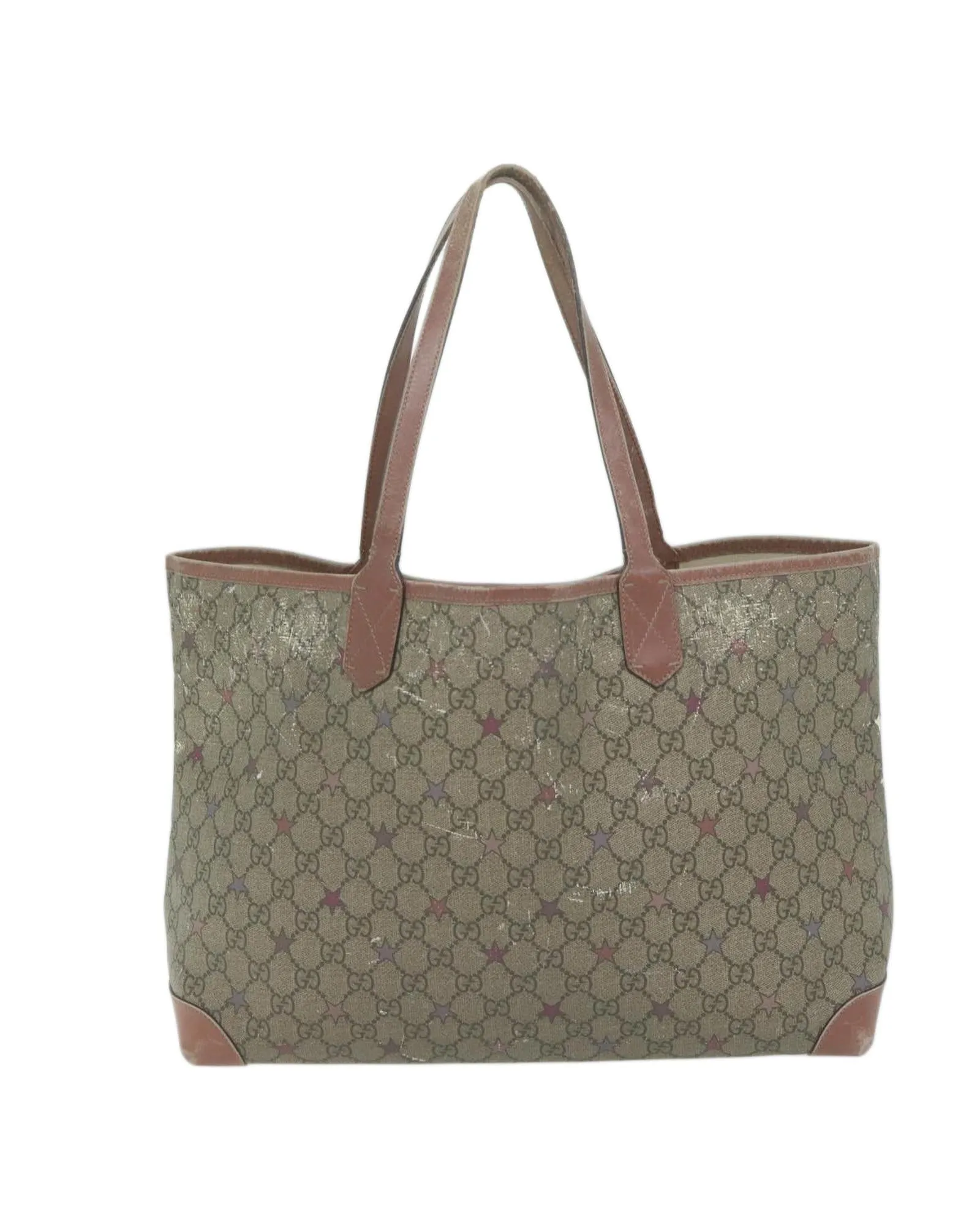 GG Supreme Tote Bag with Pouch - Beige Canvas