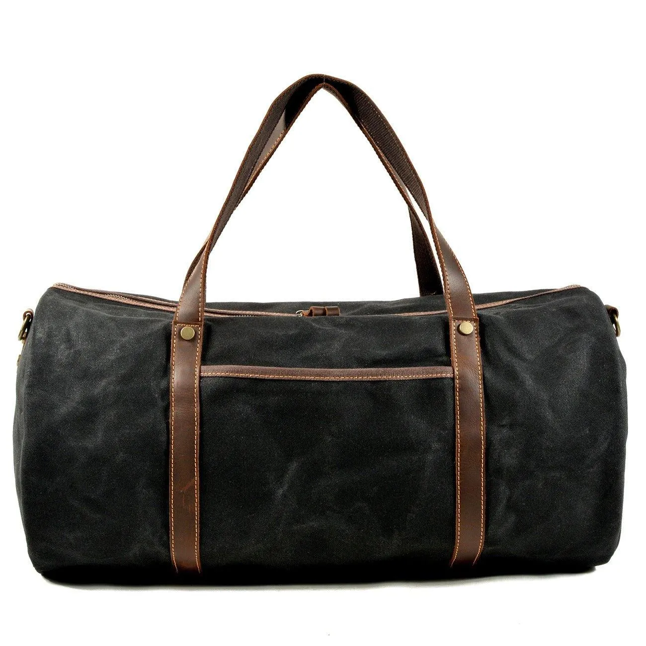 Heavy Duty Waxed Canvas Duffle Bag Carry-on Size