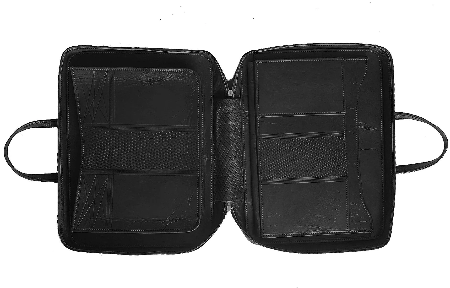 Heritage Portfolio Briefcase - Black - Triangles