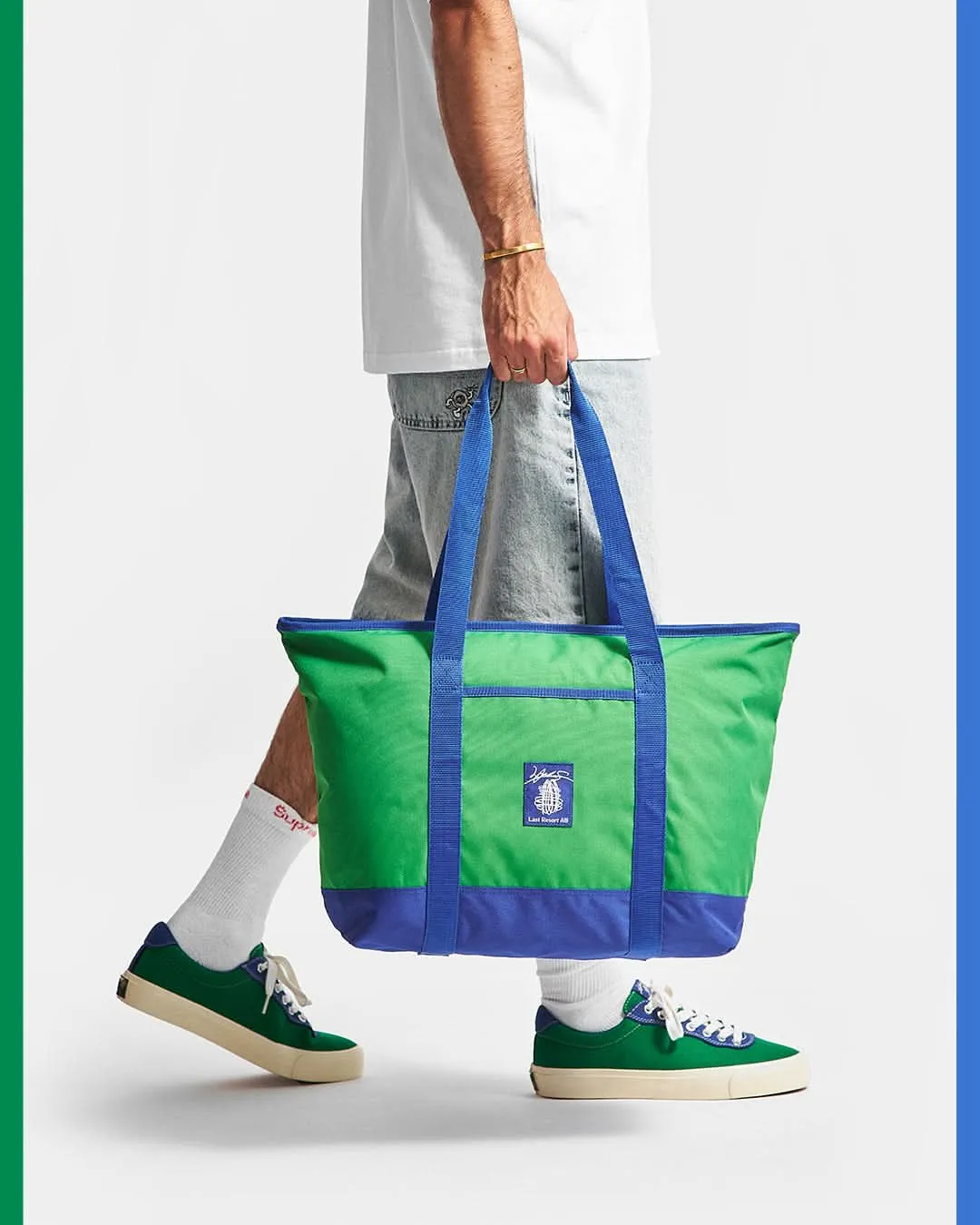 Last Resort x Julian Smith Cooler Bag - Kelly Green/Klein Blue