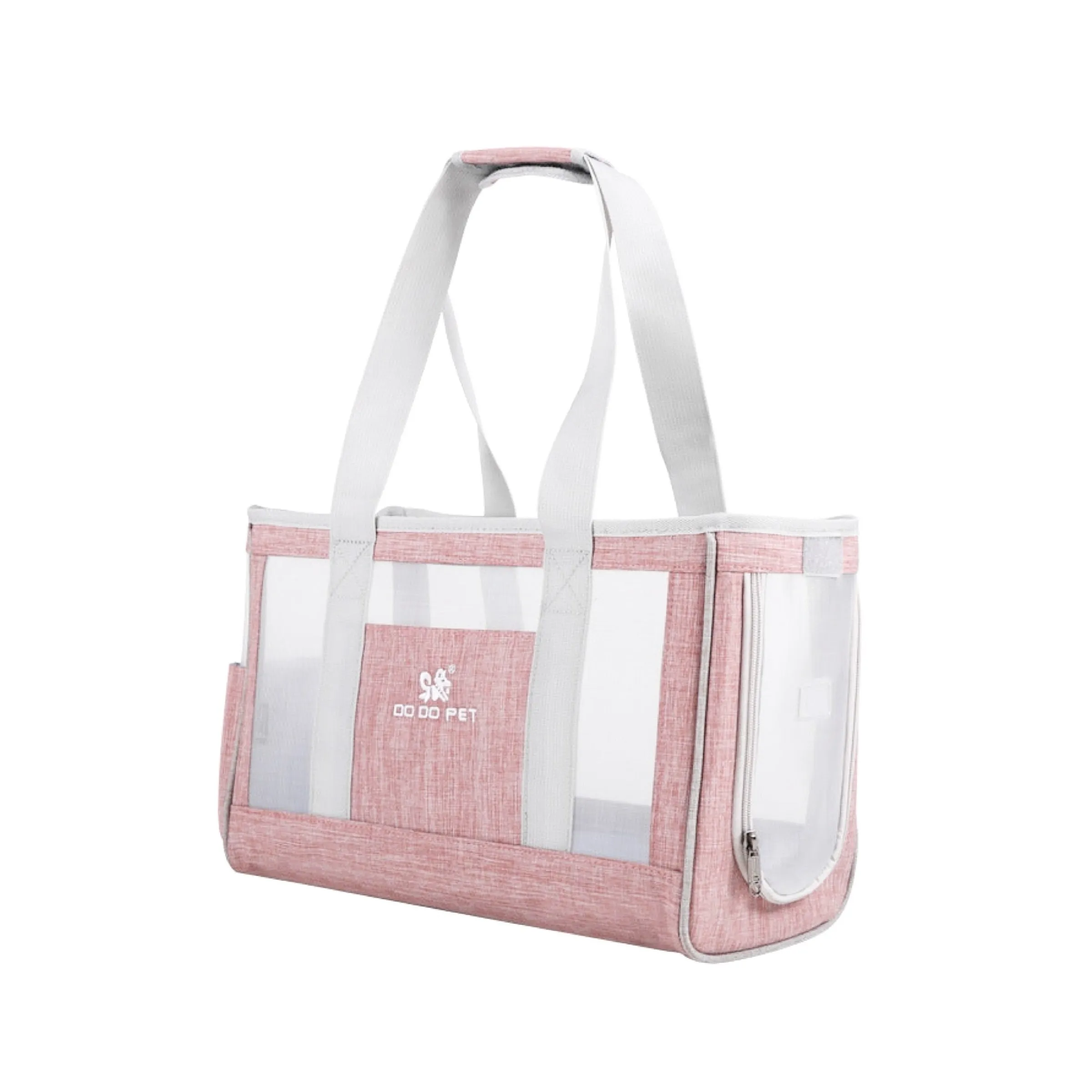 Le Pets Picnic Breathable Mesh See Through Outing Outdoor Street Shoulder Bag Cat and Rabbit in Pink Size Small and Large