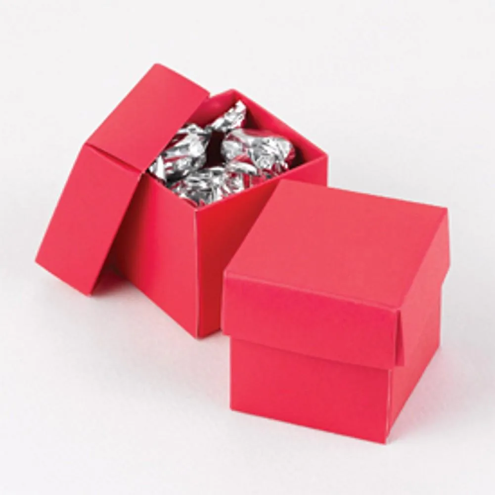 Magenta Two Piece Favor Boxes - 2in. X 2in. X 2in.