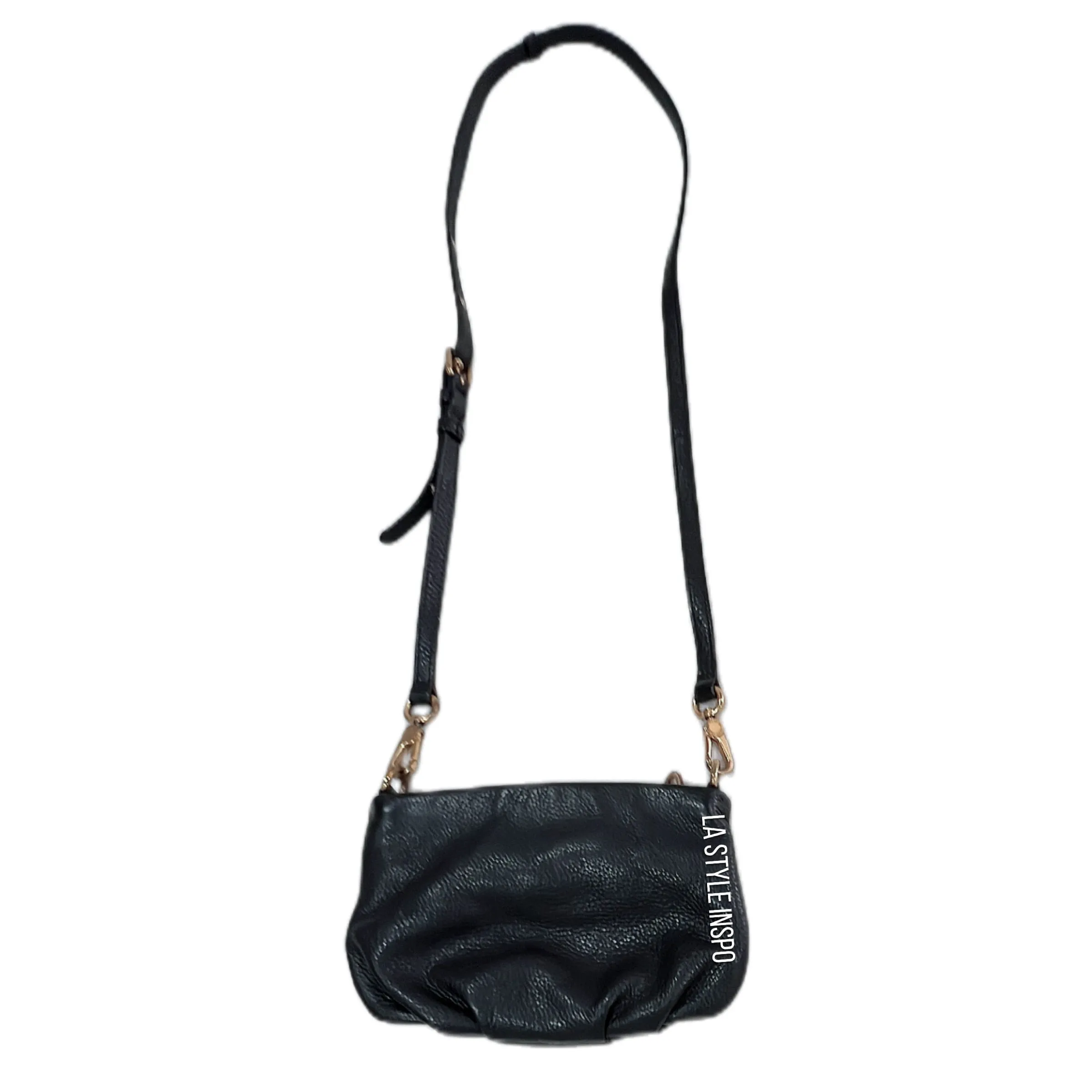 Marc Jacob’s Crossbody Bag Leather Black Gold