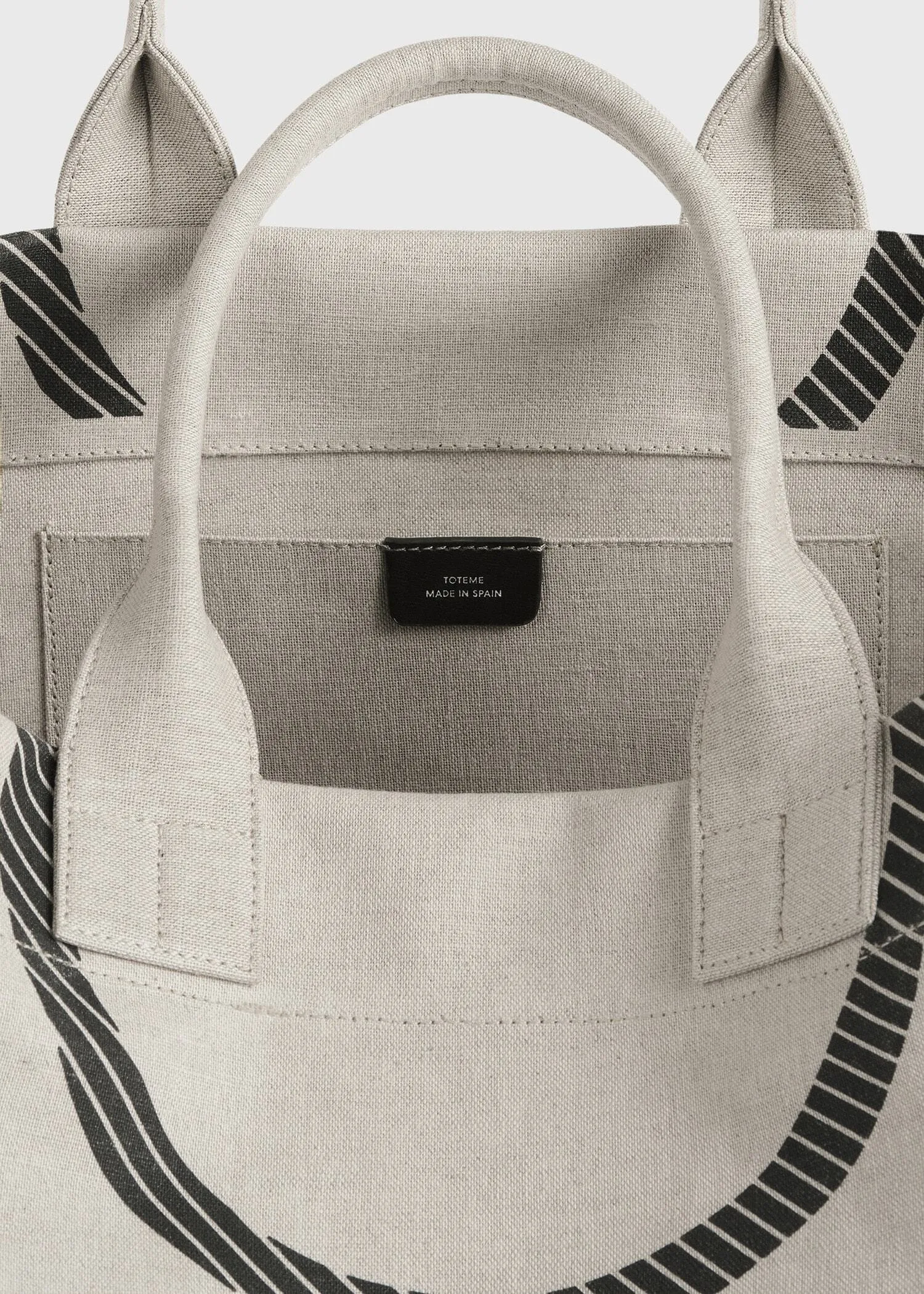 Monogram travel tote ecru