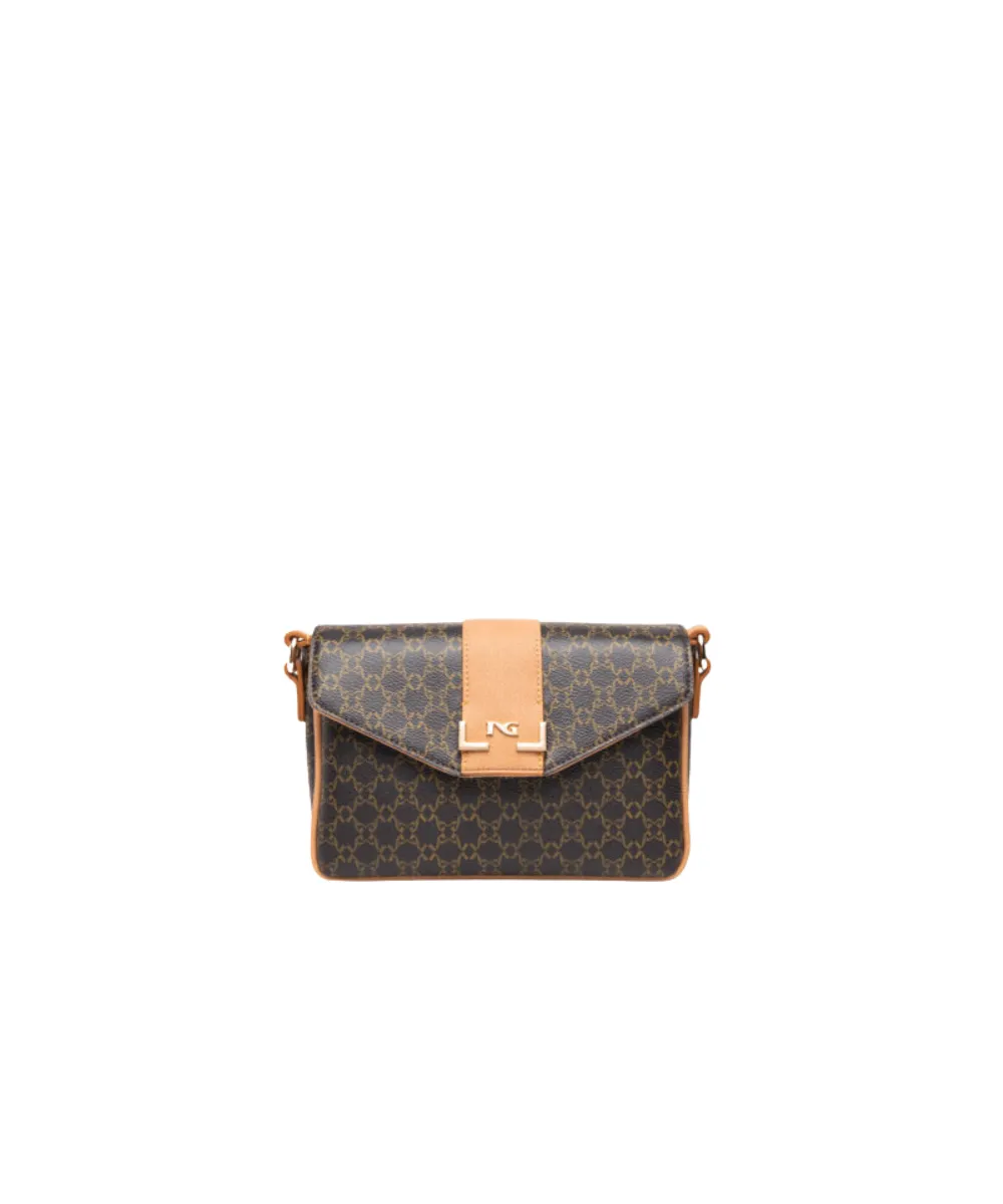 NERO GIARDINI CROSSBODY IN DARK BROWN