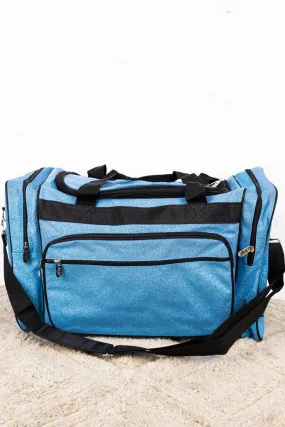 NGIL Turquoise Glitz & Glam Duffle Bag 20"