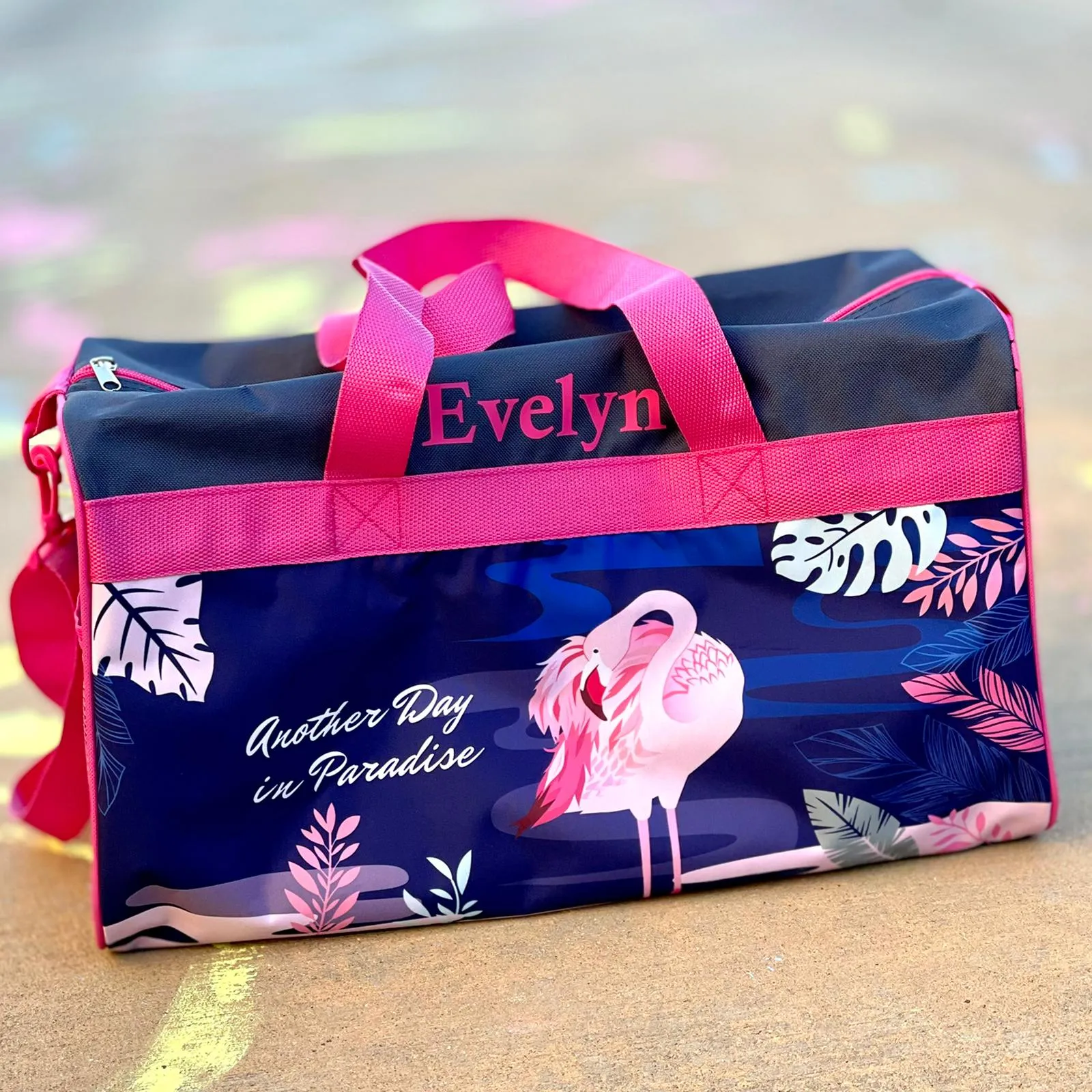 Personalized Kid's Travel Duffel Bag - Paradise