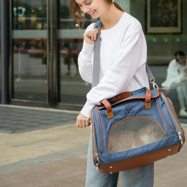 Pet Travel Companion: LDLC QS-012 Portable Breathable Tote Bag for Small Pets