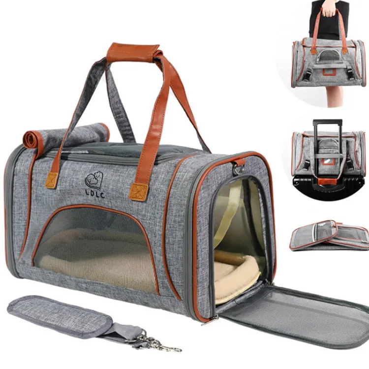 Pet Travel Companion: LDLC QS-012 Portable Breathable Tote Bag for Small Pets