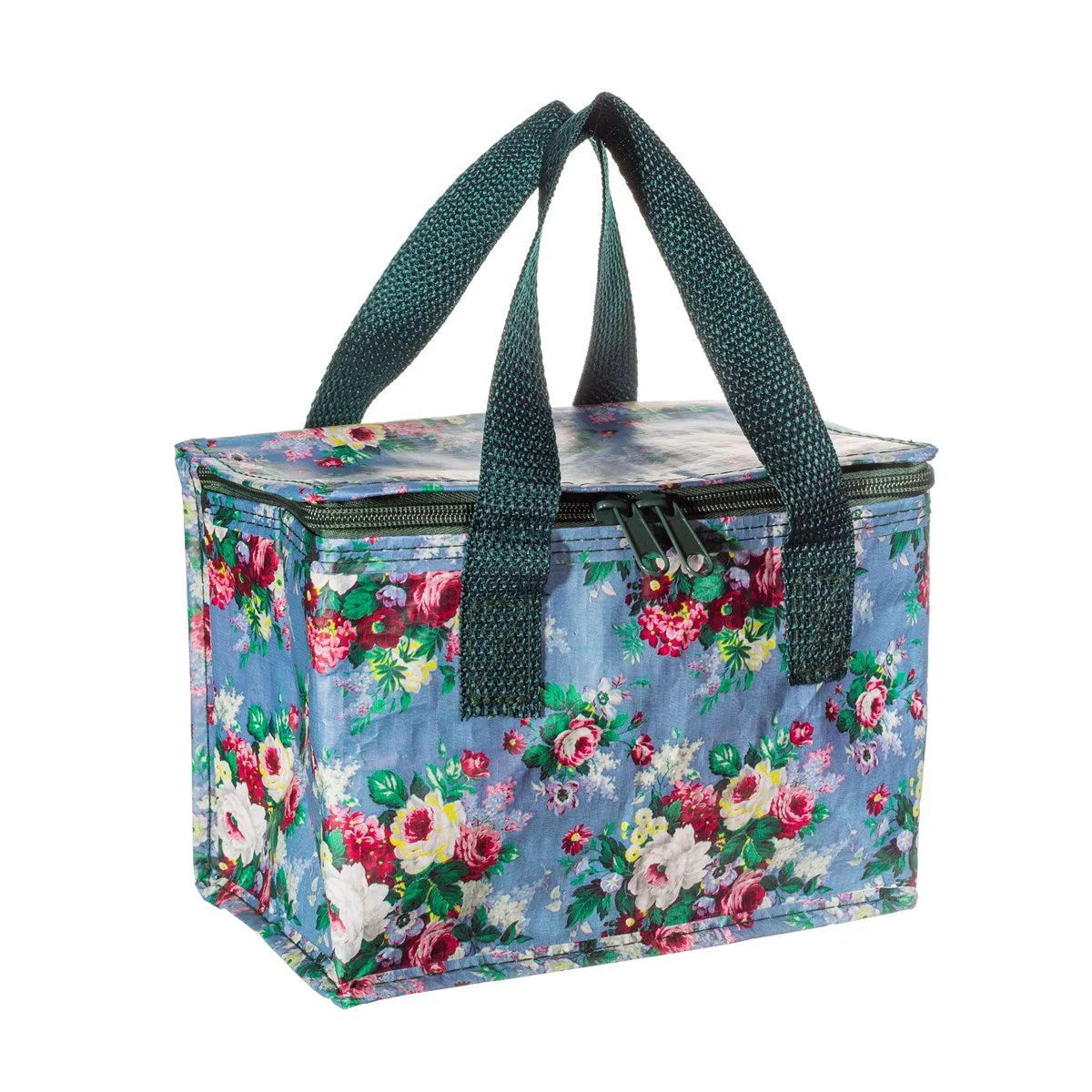 RJB Stone Delphine Blue Vintage Rose Lunch Bag