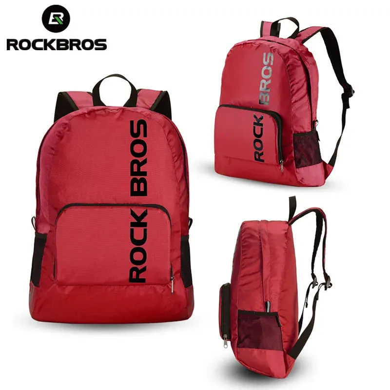 ROCKBROS Portable Rainproof Foldable Sports Backpack for Hiking, Camping, Cycling, and Travel