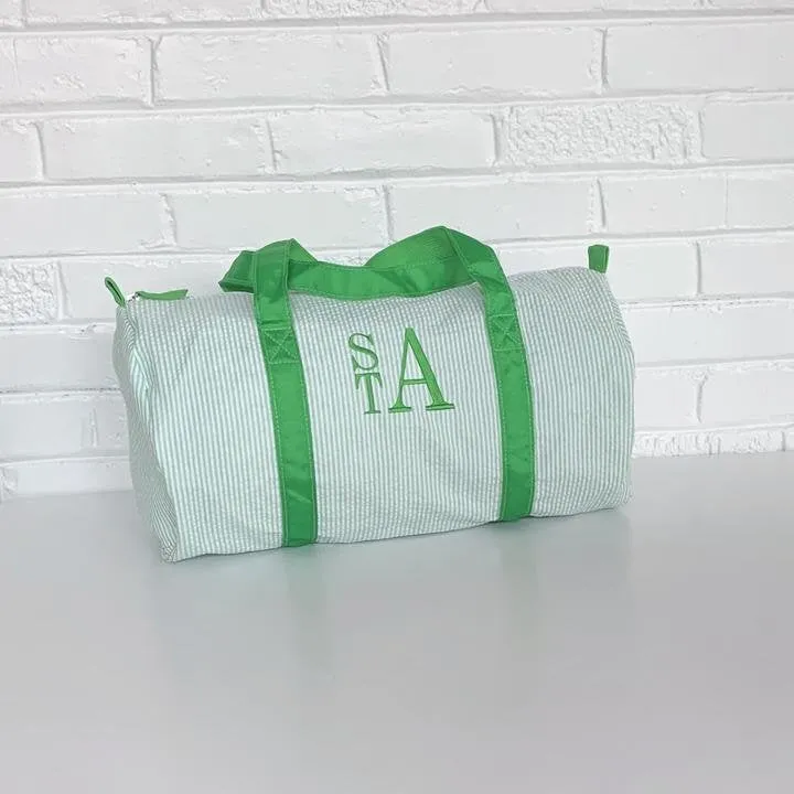 Seersucker Duffle Bags