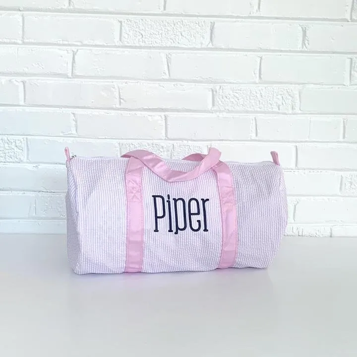 Seersucker Duffle Bags