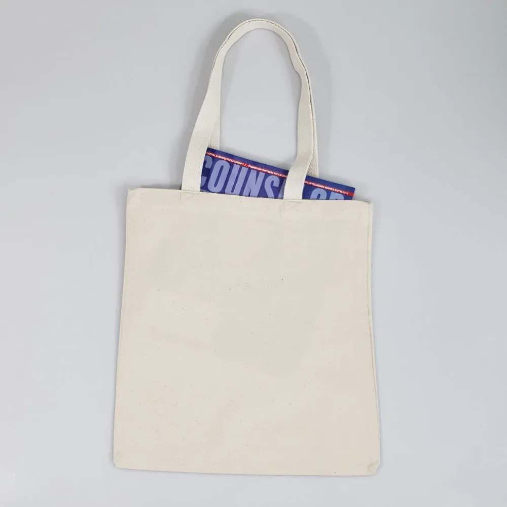 Small Canvas Convention Tote Bag with Long Web Handles - TB204T