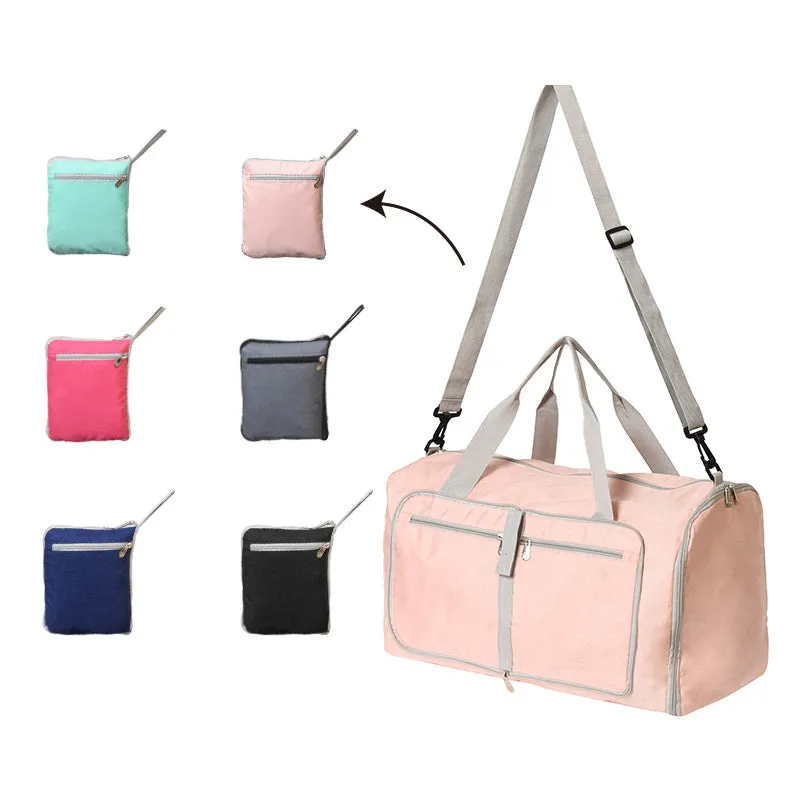 Solid Color Portable Travel Bag