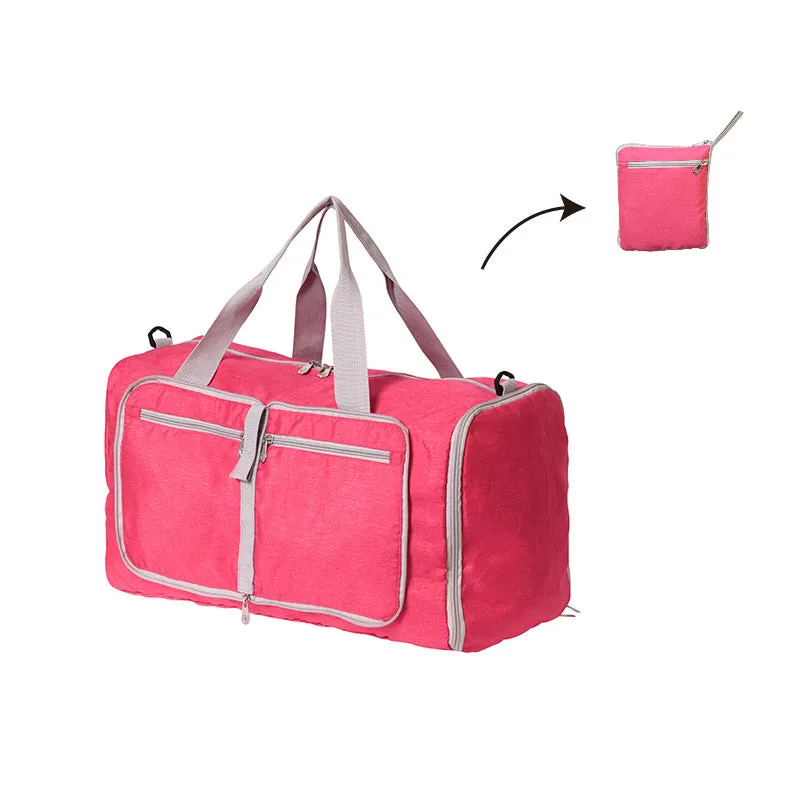 Solid Color Portable Travel Bag