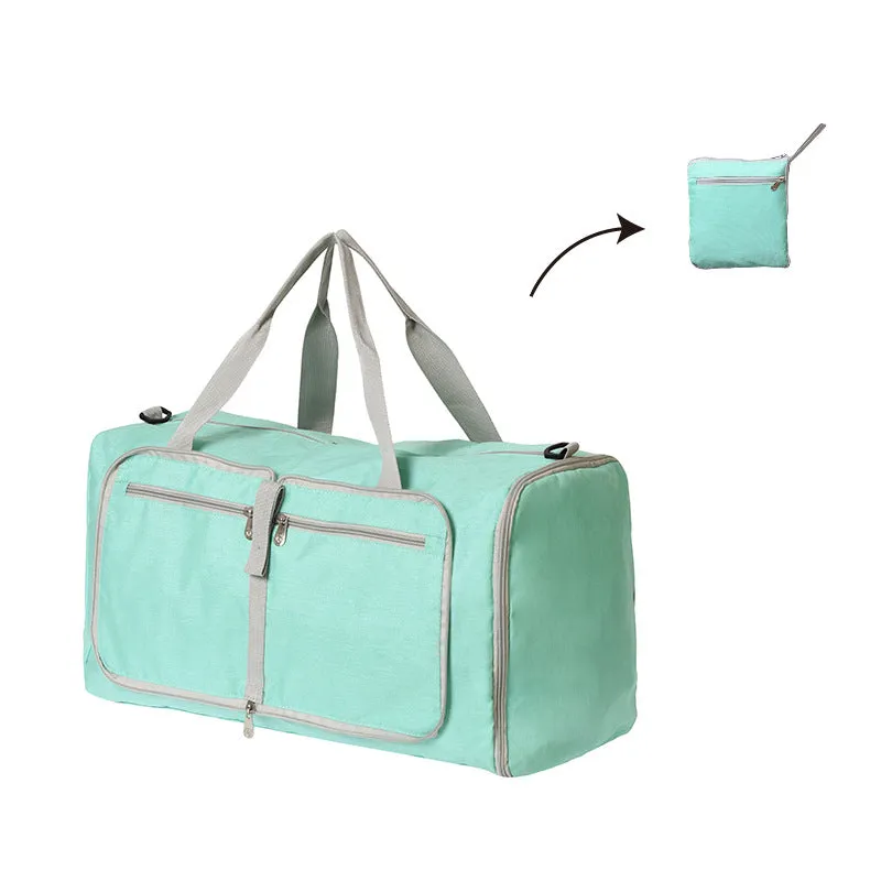 Solid Color Portable Travel Bag